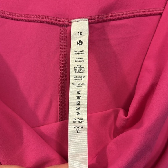 lululemon Align High Rise Pant 25” Sonic Pink | Size 18 - Picture 3 of 5